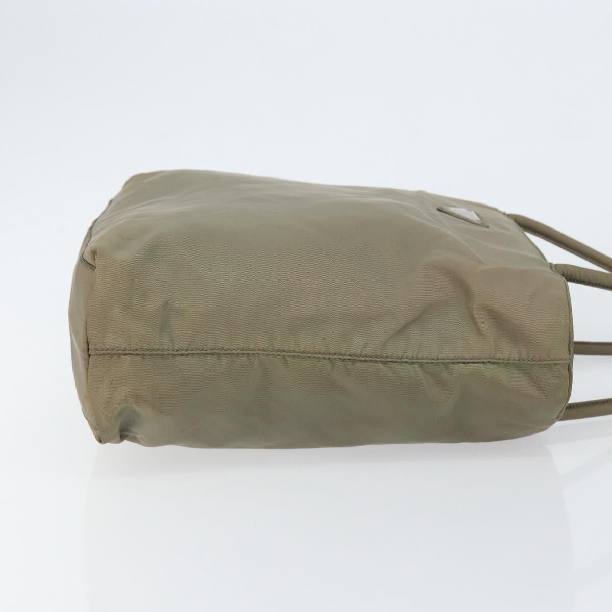 PRADA Tote Bag Nylon Gray Auth 148395