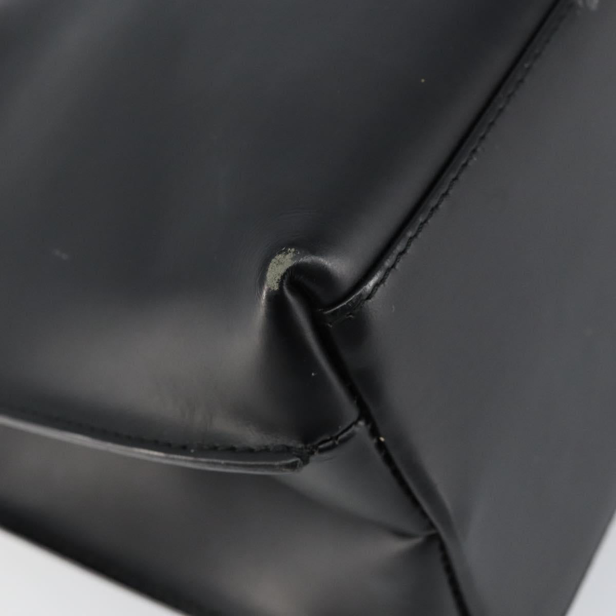 GUCCI Shoulder Bag Leather Black Silver 001 3015 3754 Auth 148401