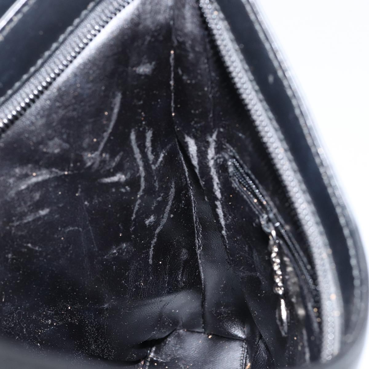 GUCCI Shoulder Bag Leather Black Silver 001 3015 3754 Auth 148401