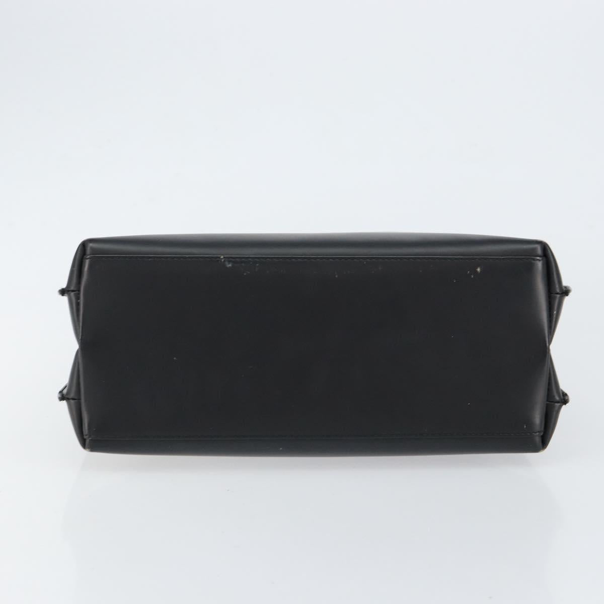 GUCCI Shoulder Bag Leather Black Silver 001 3015 3754 Auth 148401