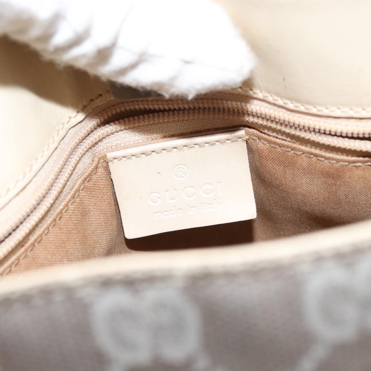 GUCCI GG Canvas Tote Bag Gray 002 1075 Auth 148402