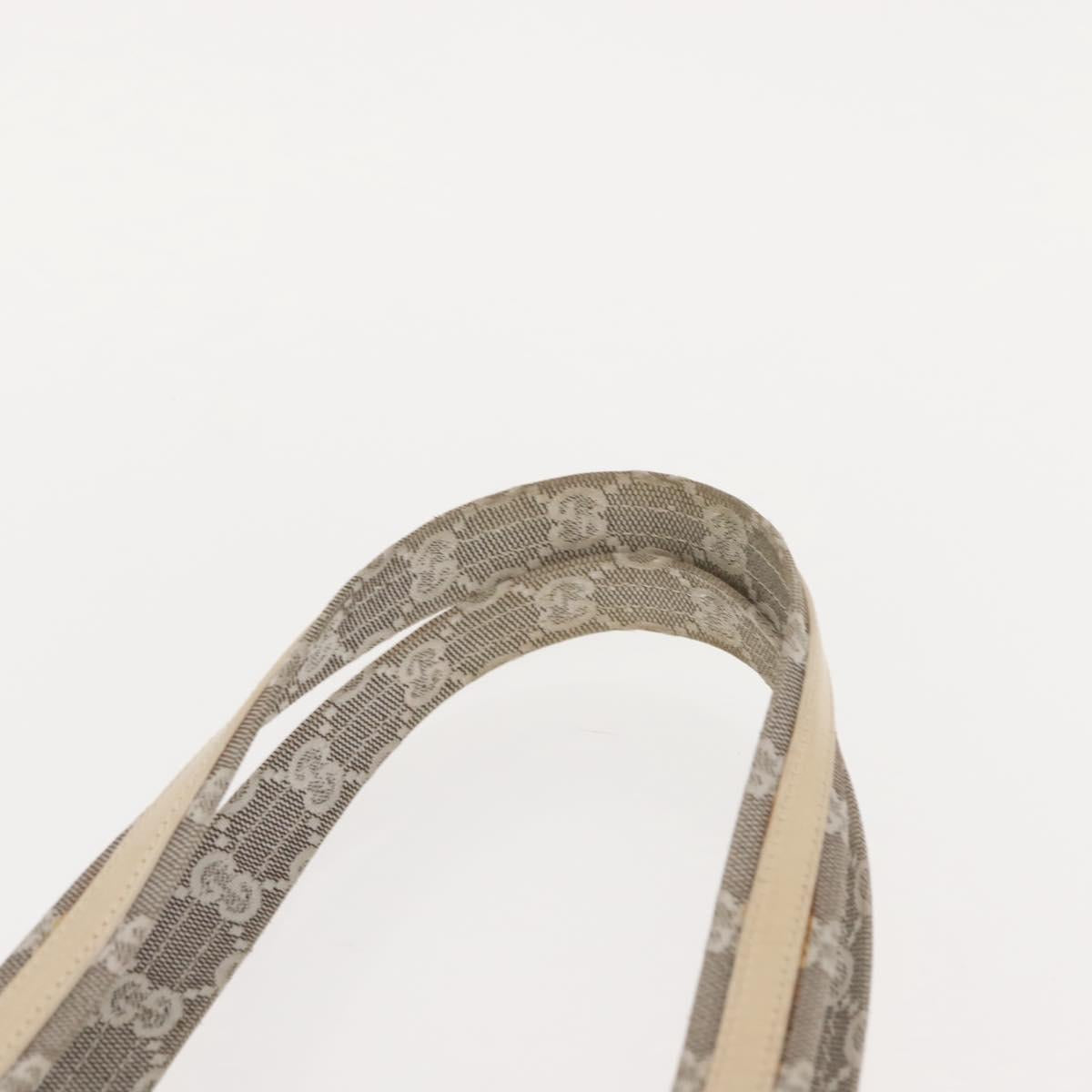 GUCCI GG Canvas Tote Bag Gray 002 1075 Auth 148402