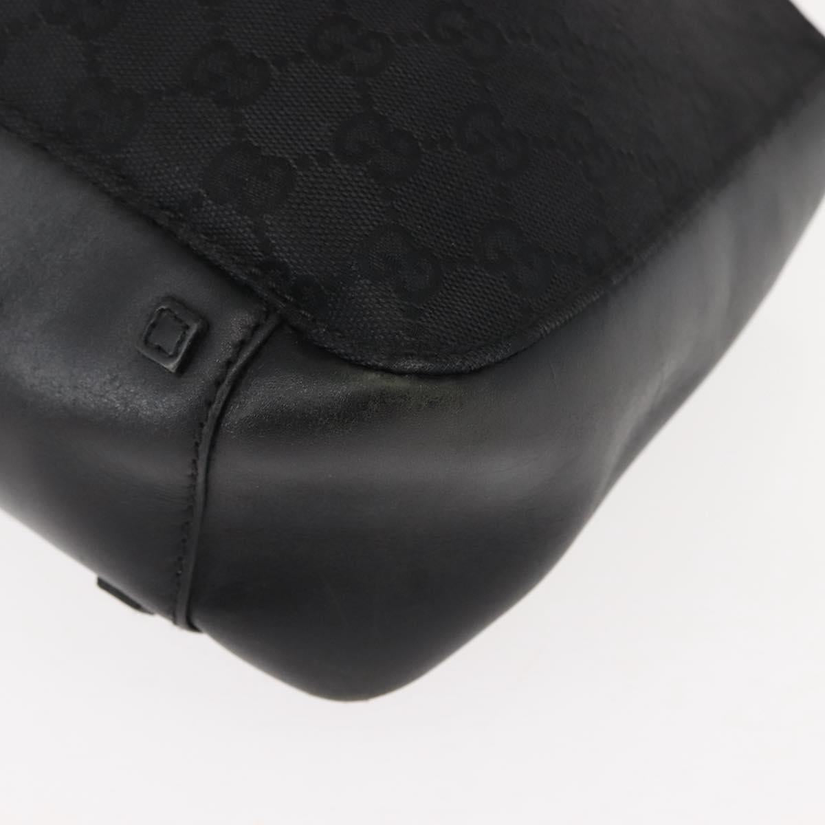 GUCCI GG Canvas Tote Bag Black 94898 Auth 148408