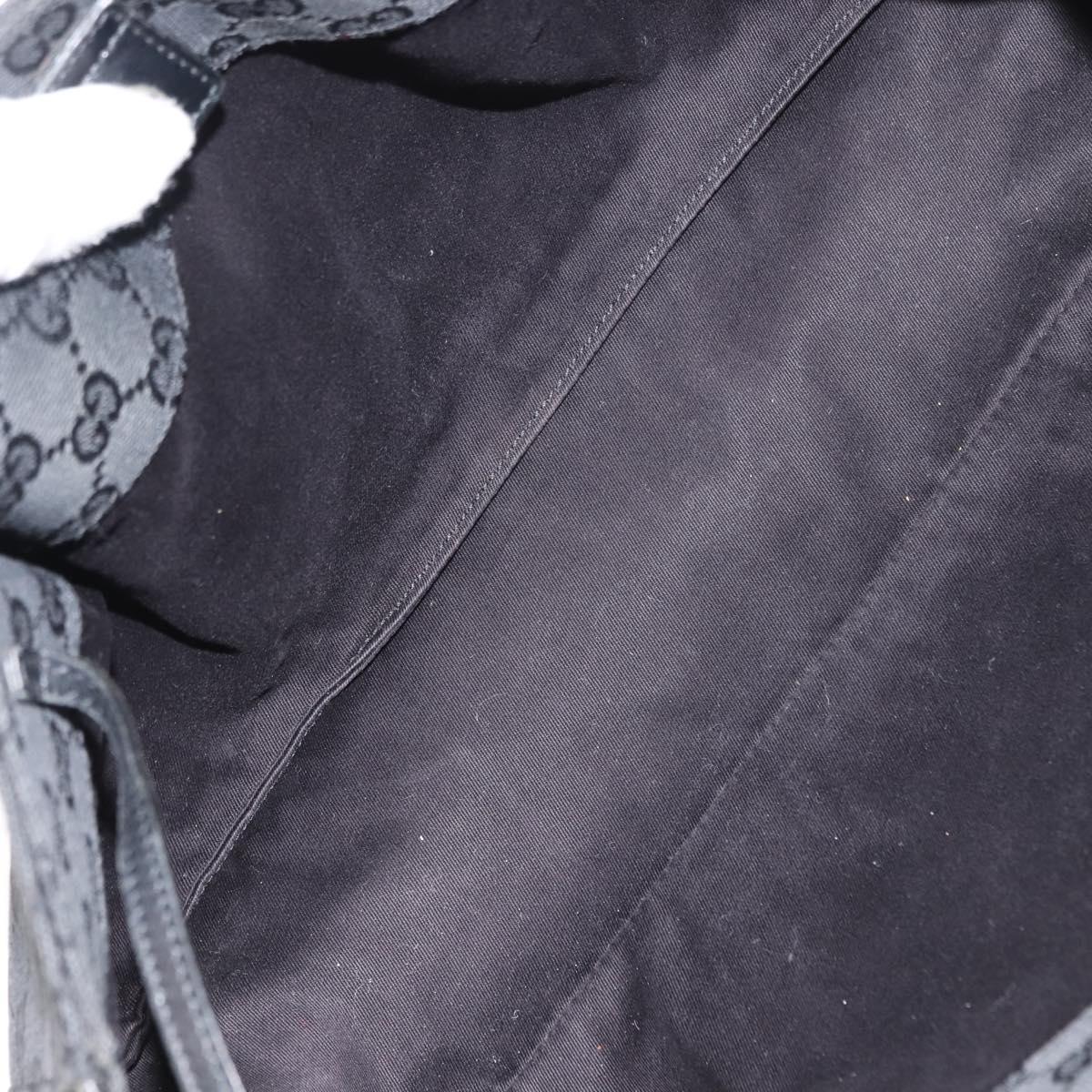 GUCCI GG Canvas Tote Bag Black 94898 Auth 148408