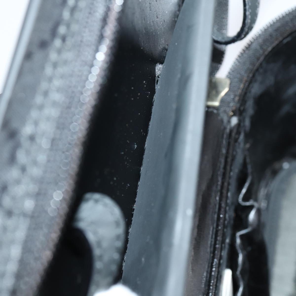 GUCCI GG Canvas Vanity Shoulder Bag 2way Black Gold 013 0081 Auth 148409