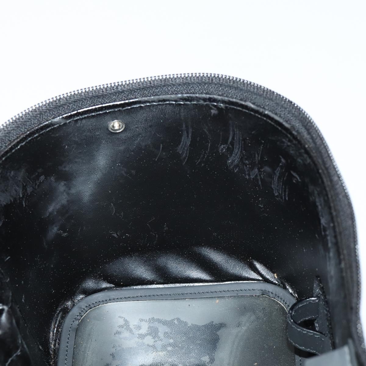 GUCCI GG Canvas Vanity Shoulder Bag 2way Black Gold 013 0081 Auth 148409