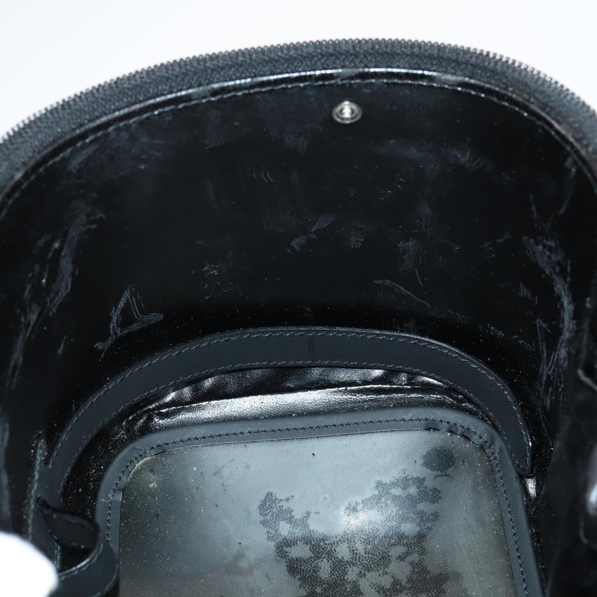 GUCCI GG Canvas Vanity Shoulder Bag 2way Black Gold 013 0081 Auth 148409