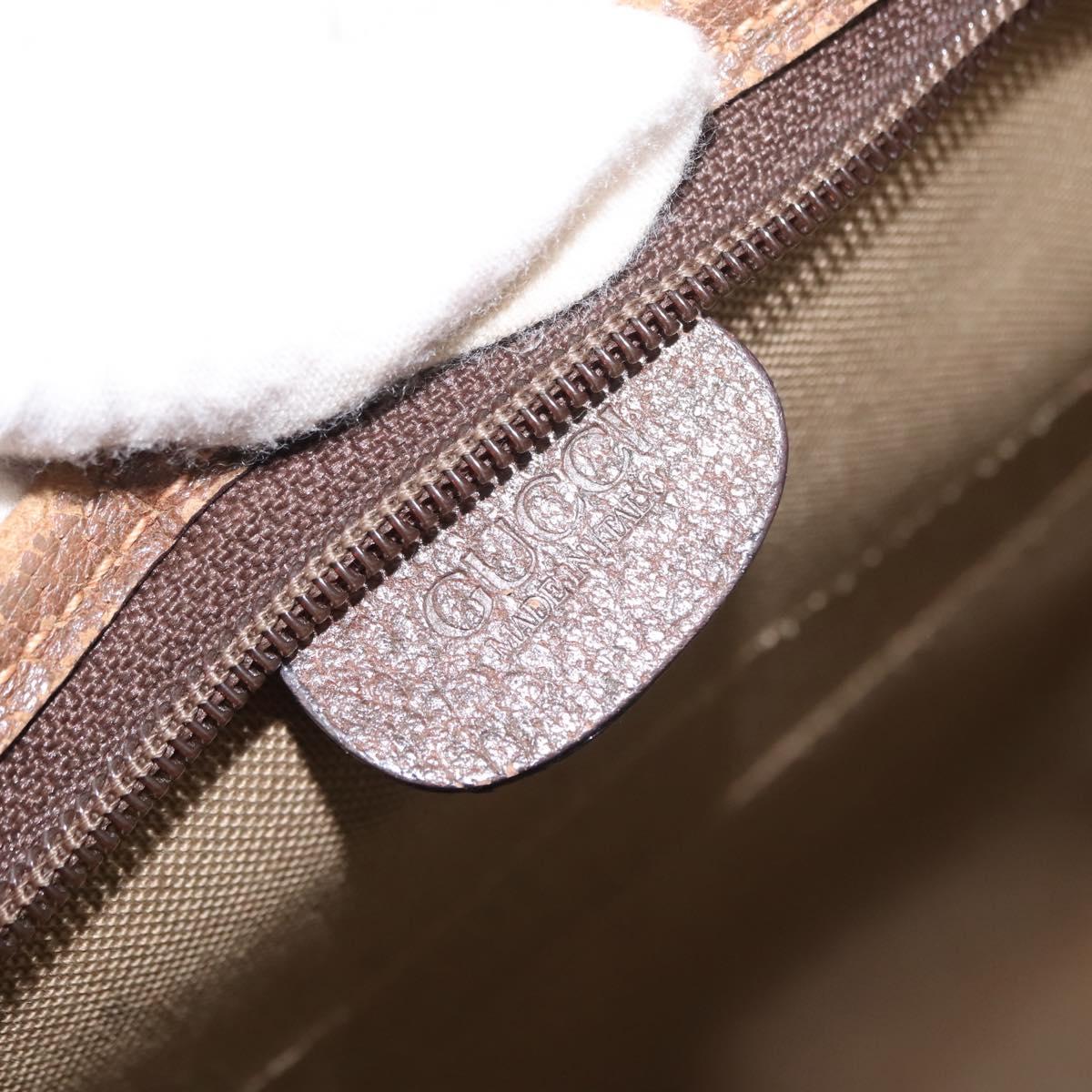 GUCCI GG Supreme Tote Bag PVC Beige Gold 002 39 6130 9411 Auth 148410