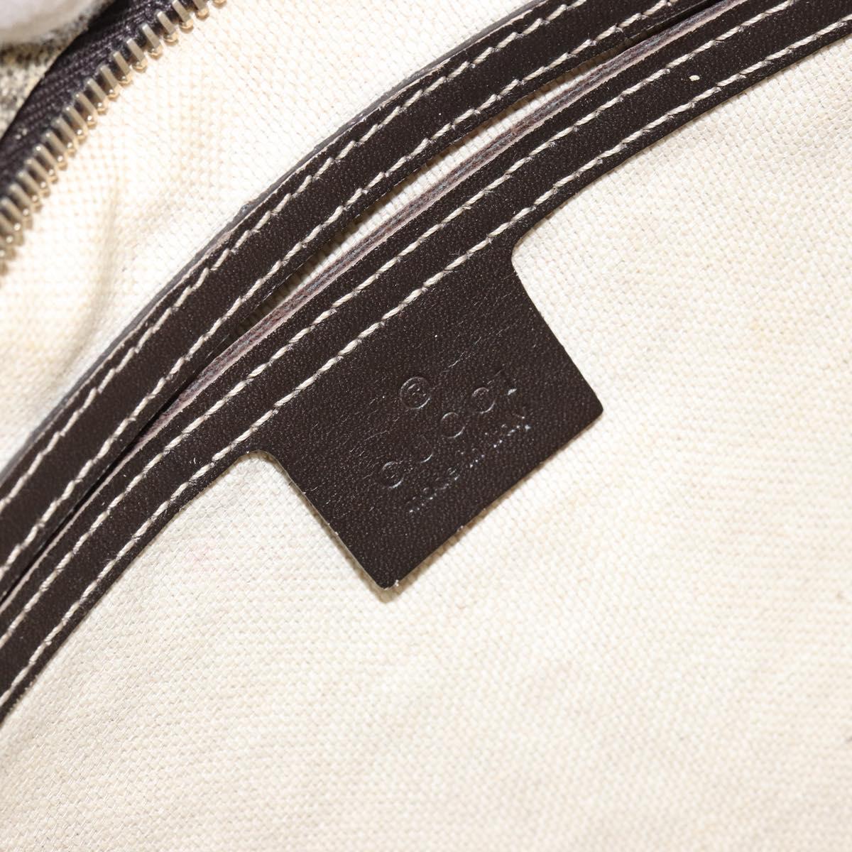 GUCCI GG Supreme Shoulder Bag PVC Beige Gold 201446 Auth 148419