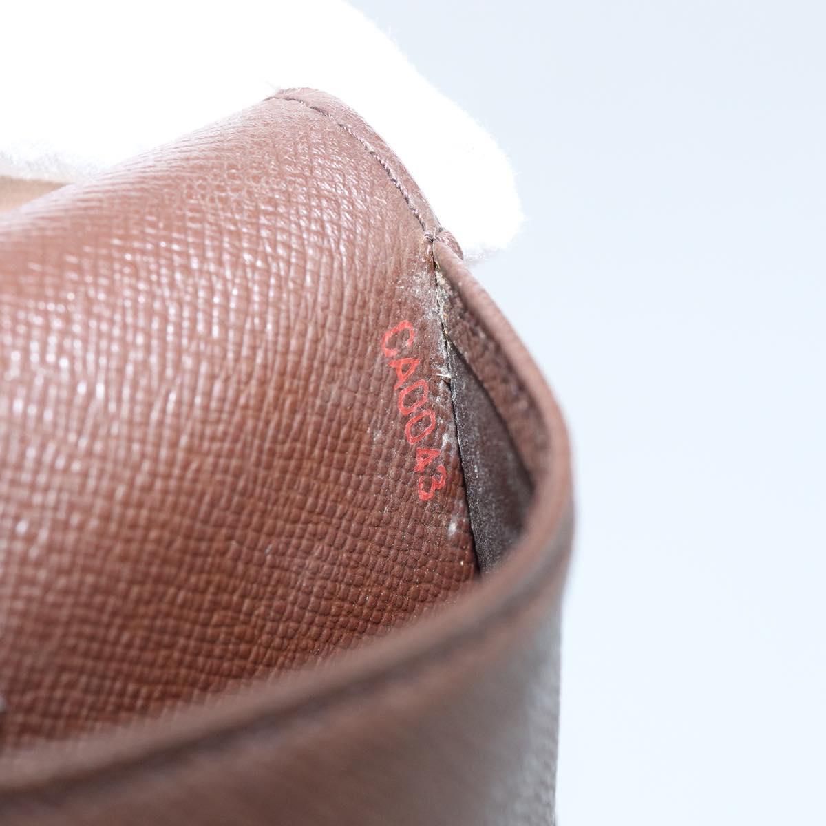 LOUIS VUITTON Damier Ebene Agenda PM Day Planner Cover R20700 LV Auth 148433