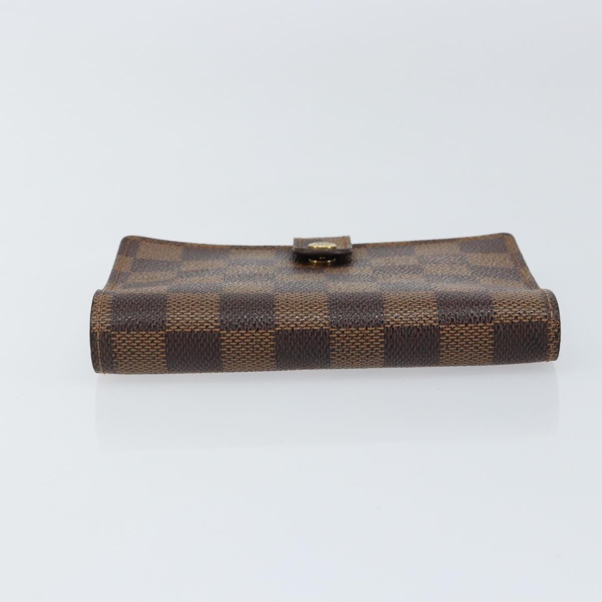 LOUIS VUITTON Damier Ebene Agenda PM Day Planner Cover R20700 LV Auth 148433A