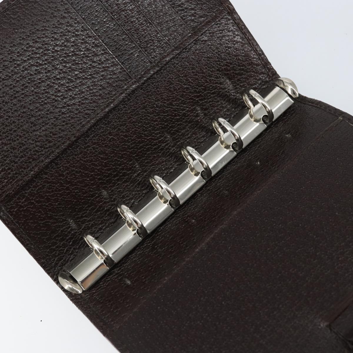 GUCCI GG Canvas Day Planner Cover Beige Silver 115240 Auth 148437