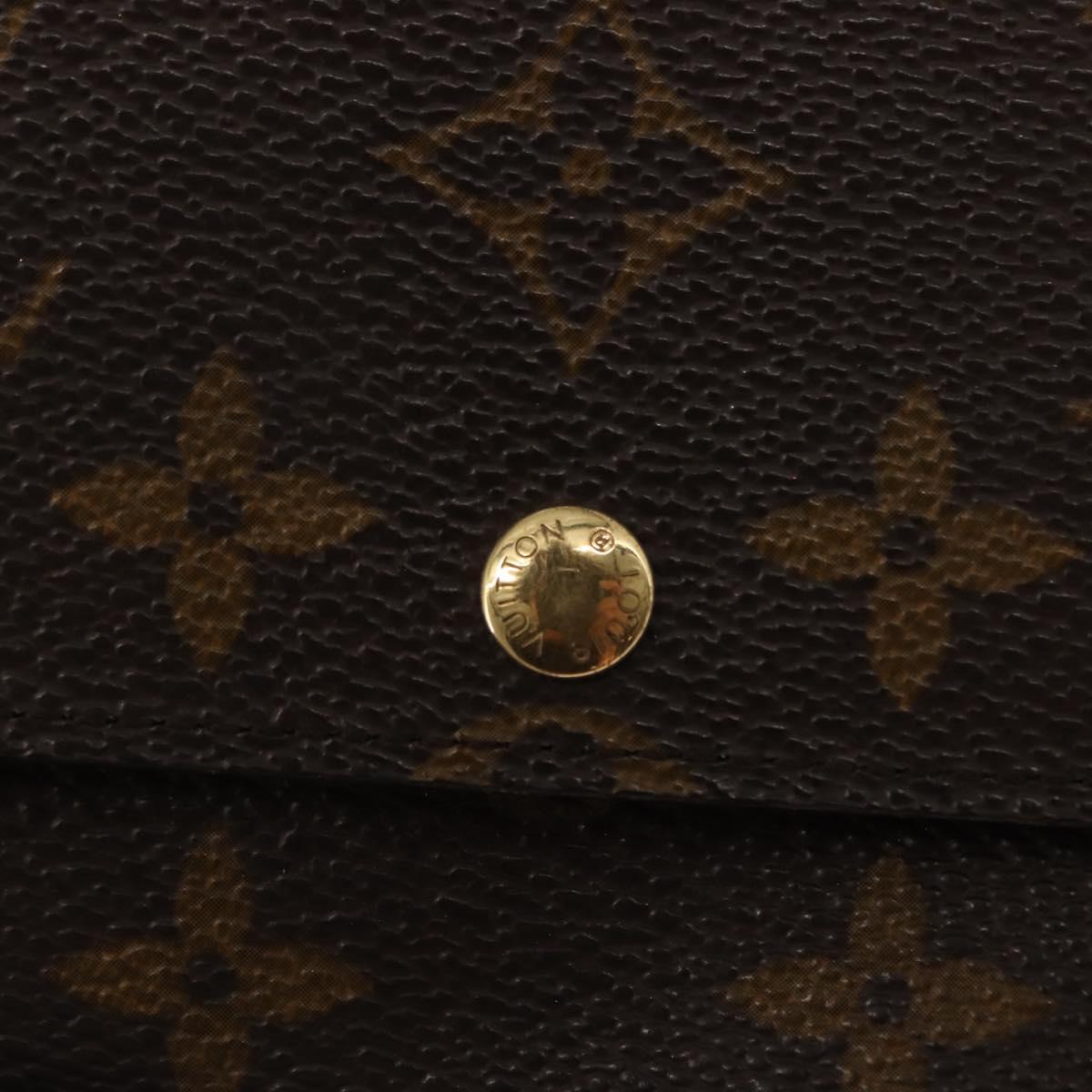 LOUIS VUITTON Monogram Pochette Porte Monnaie Credit Wallet M61726 Auth 148444