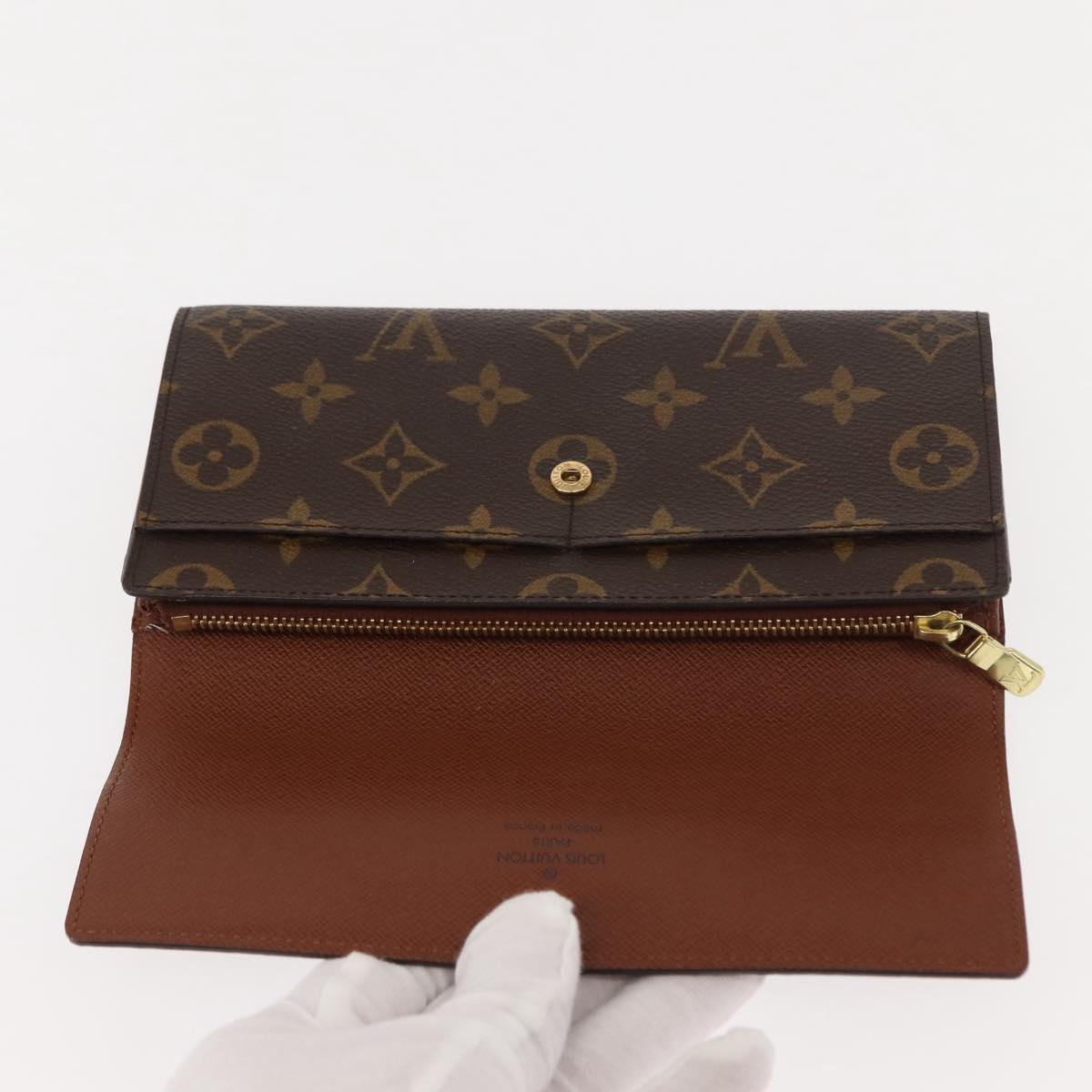 LOUIS VUITTON Monogram Pochette Porte Monnaie Credit Wallet M61726 Auth 148444