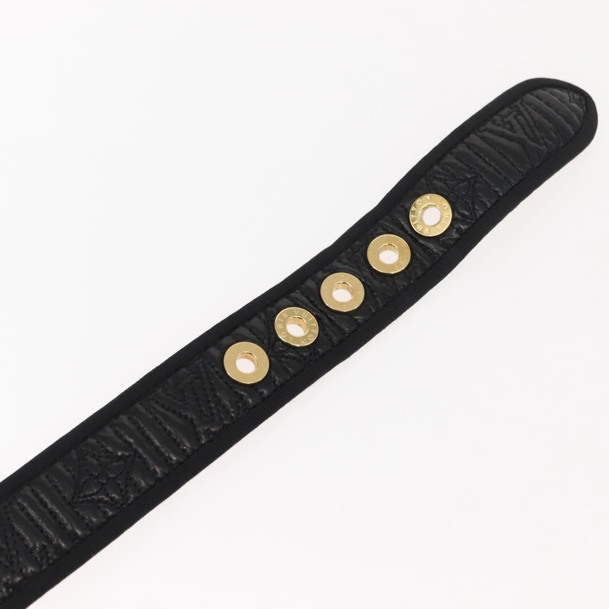 LOUIS VUITTON Monogram Antheia Ceinture Belt 34.6"" Black LV Auth 148448