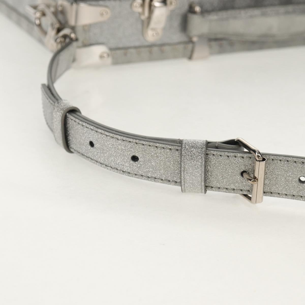 LOUIS VUITTON Damier Glitter Hard Trunk Trunk Silver M20478 LV Auth 148458SM