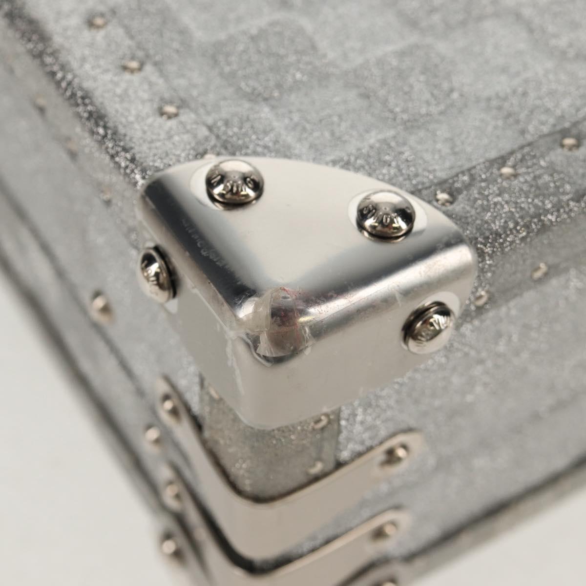 LOUIS VUITTON Damier Glitter Hard Trunk Trunk Silver M20478 LV Auth 148458SM