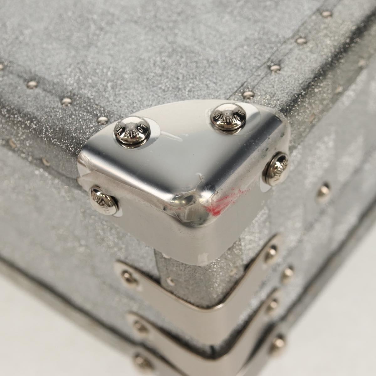 LOUIS VUITTON Damier Glitter Hard Trunk Trunk Silver M20478 LV Auth 148458SM