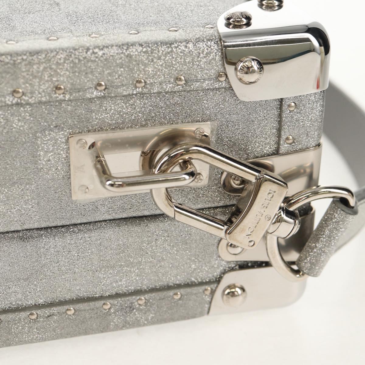 LOUIS VUITTON Damier Glitter Hard Trunk Trunk Silver M20478 LV Auth 148458SM