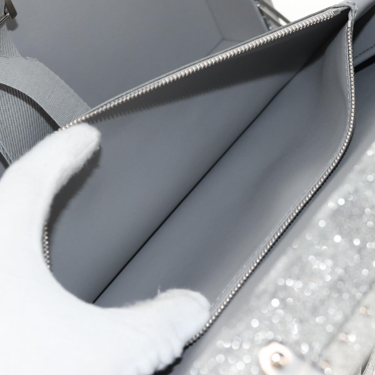 LOUIS VUITTON Damier Glitter Hard Trunk Trunk Silver M20478 LV Auth 148458SM