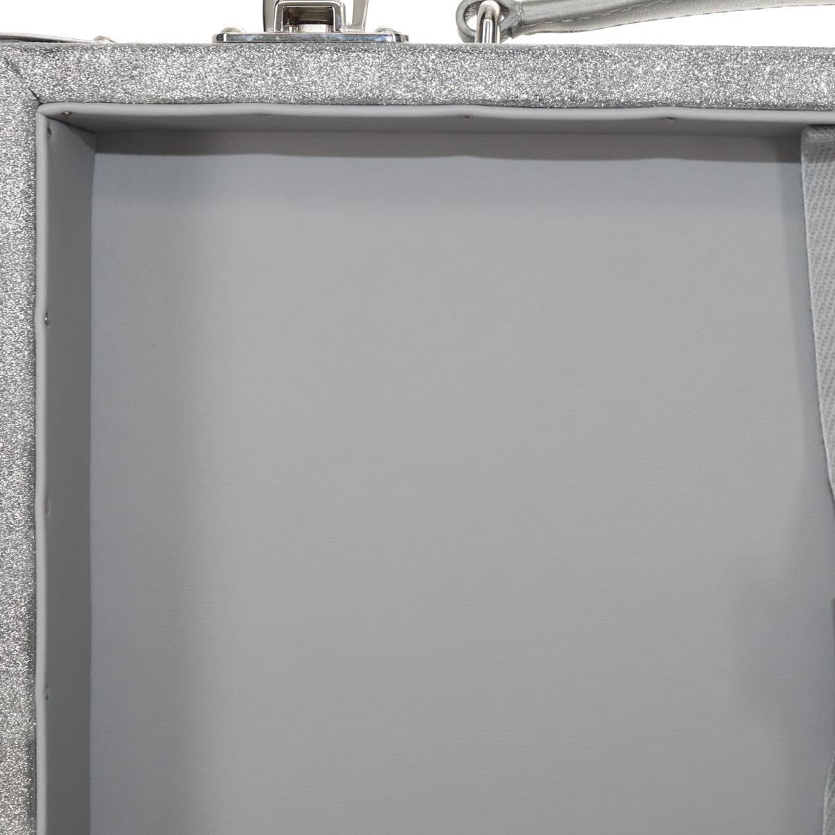 LOUIS VUITTON Damier Glitter Hard Trunk Trunk Silver M20478 LV Auth 148458SM