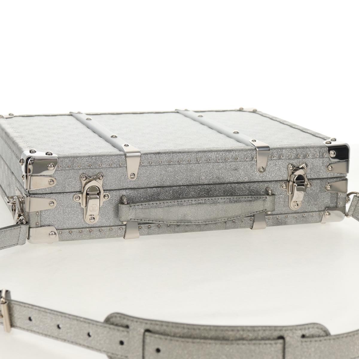 LOUIS VUITTON Damier Glitter Hard Trunk Trunk Silver M20478 LV Auth 148458SM