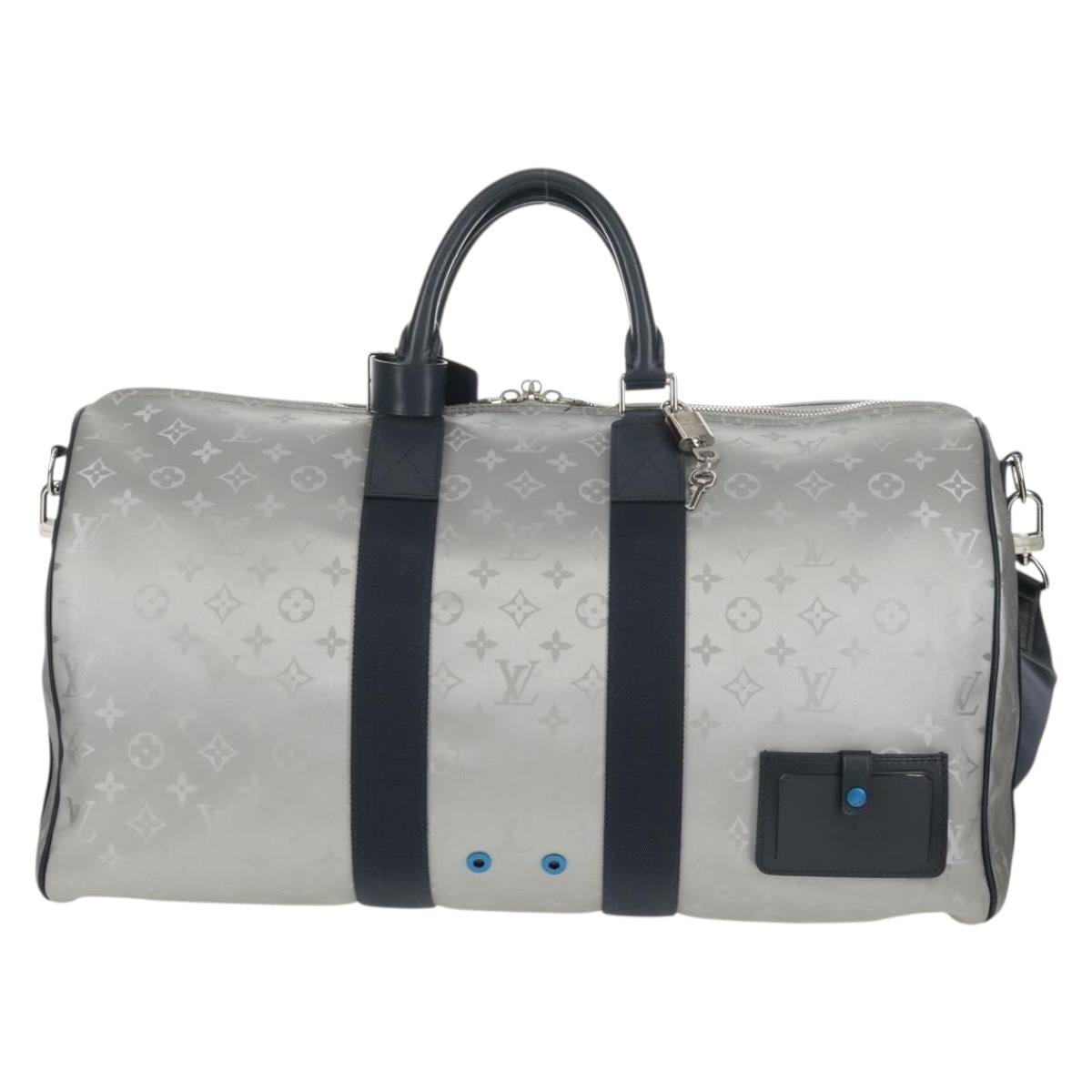 LOUIS VUITTON Monogram Satellite Keepall Bandouliere 50 M44170 LV Auth 148459M