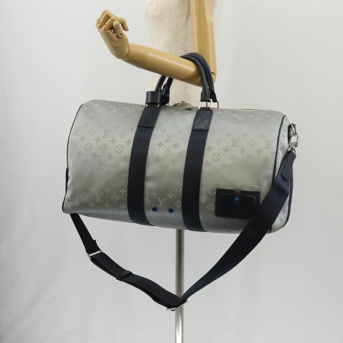 LOUIS VUITTON Monogram Satellite Keepall Bandouliere 50 M44170 LV Auth 148459M