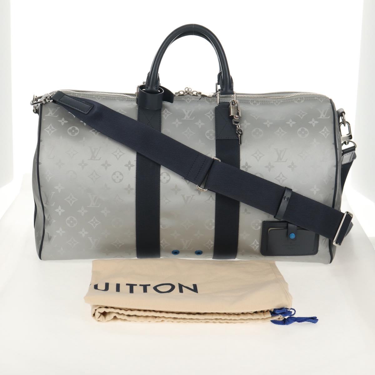 LOUIS VUITTON Monogram Satellite Keepall Bandouliere 50 M44170 LV Auth 148459M