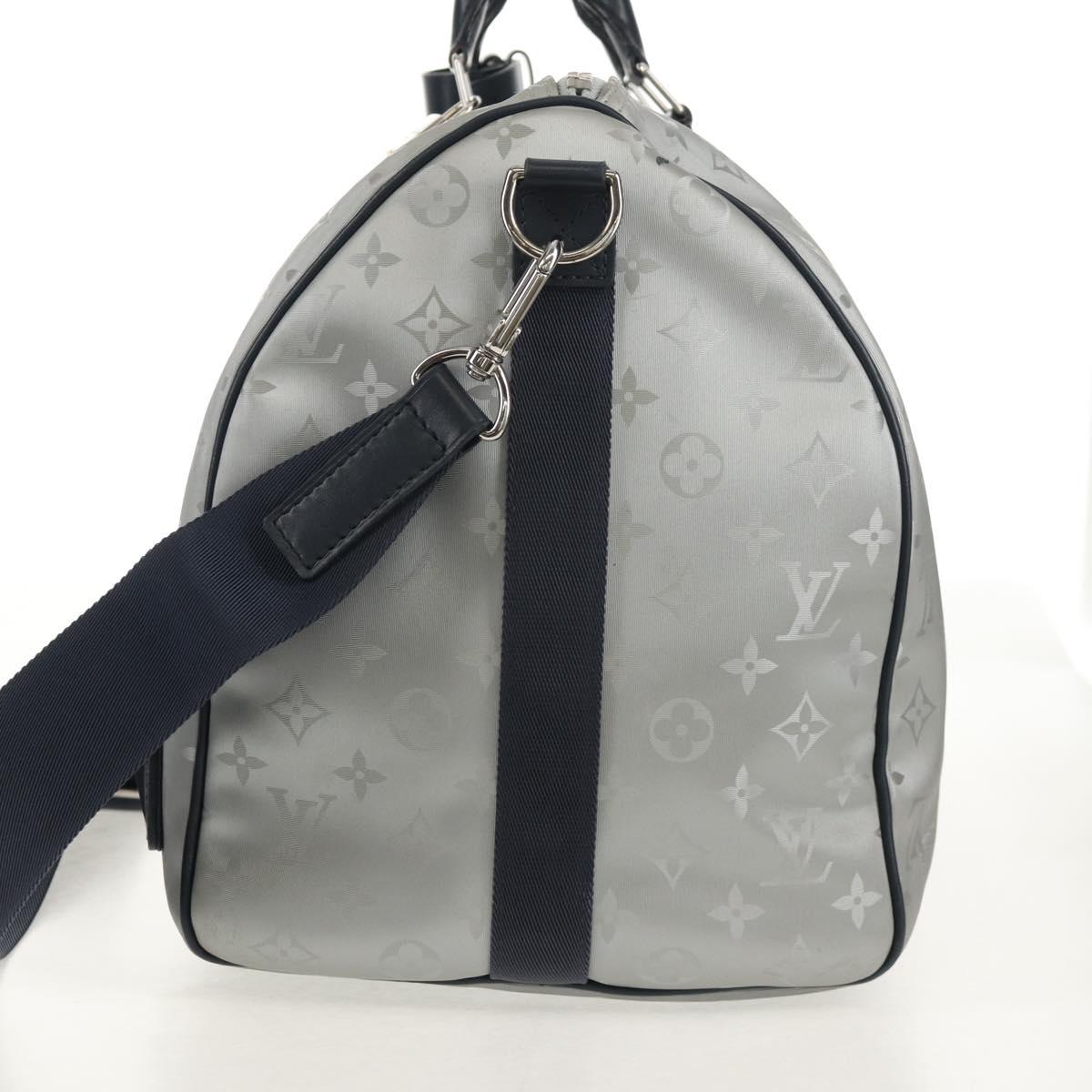 LOUIS VUITTON Monogram Satellite Keepall Bandouliere 50 M44170 LV Auth 148459M