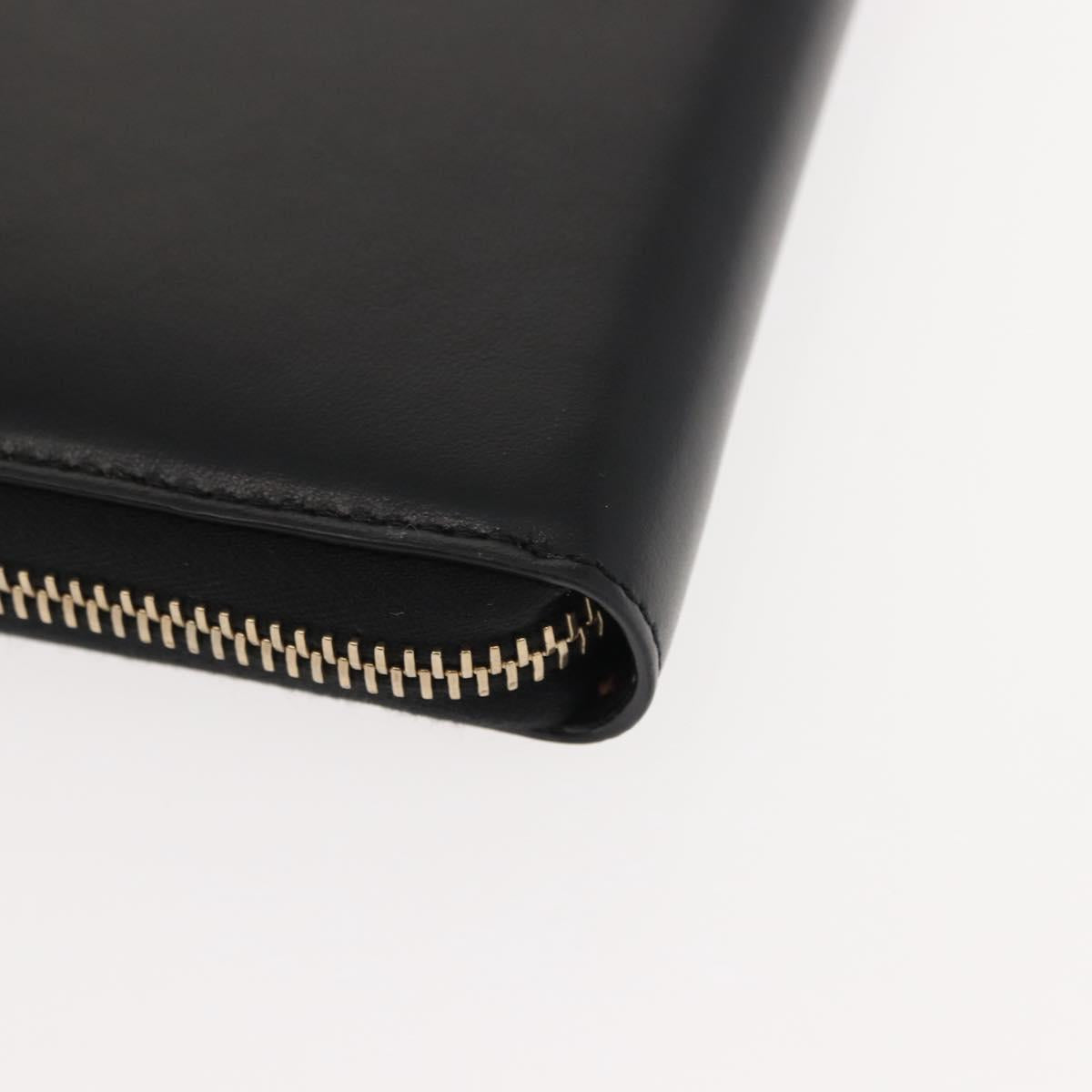 Chloe Sense Wallet Leather Black Auth 148478