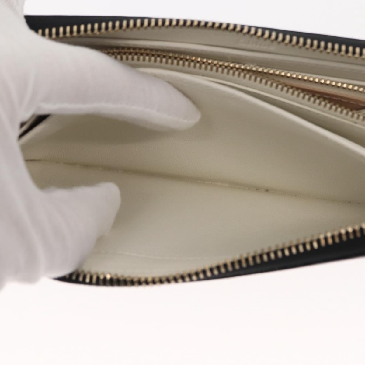 Chloe Sense Wallet Leather Black Auth 148478