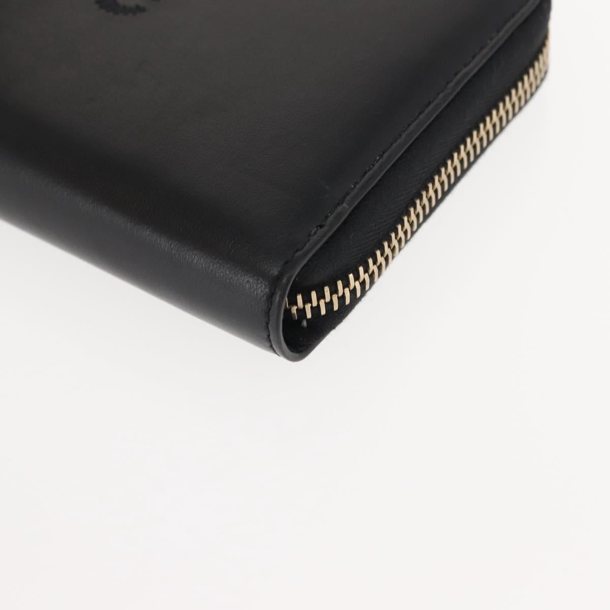 Chloe Sense Wallet Leather Black Auth 148478