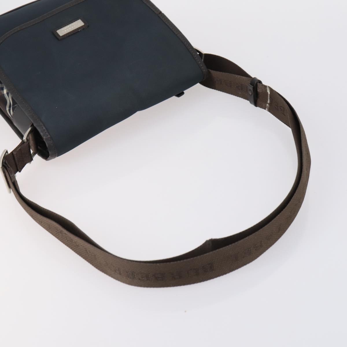 BURBERRY Nova Check Shoulder Bag Nylon Canvas 4 Set Beige Brown black Auth 148484