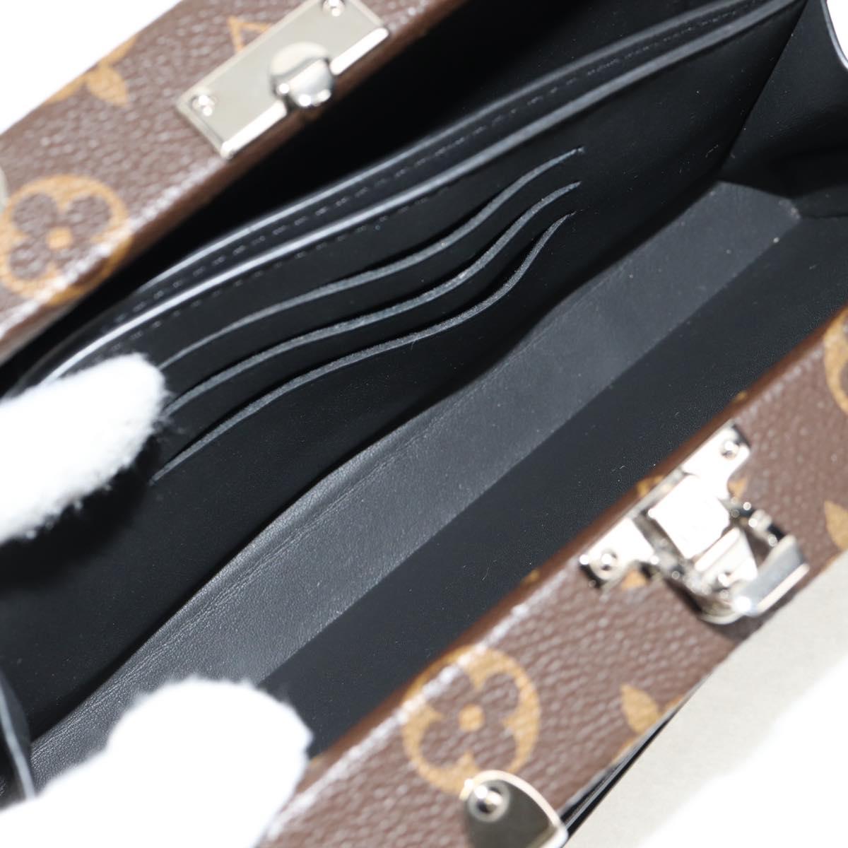 LOUIS VUITTON Monogram Macassar Wallet Trunk Long Wallet M20250 LV Auth 148520SAM