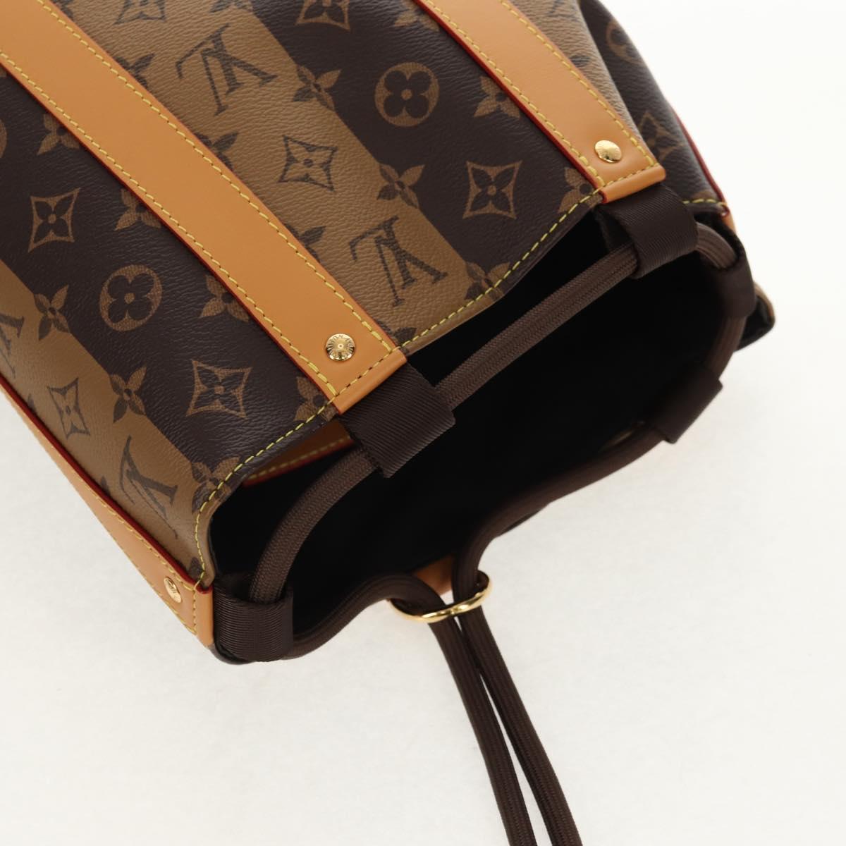 LOUIS VUITTON Eclipse Stripe LVxNIGO Randonnee Messenger Bag M45968 Auth 148521M