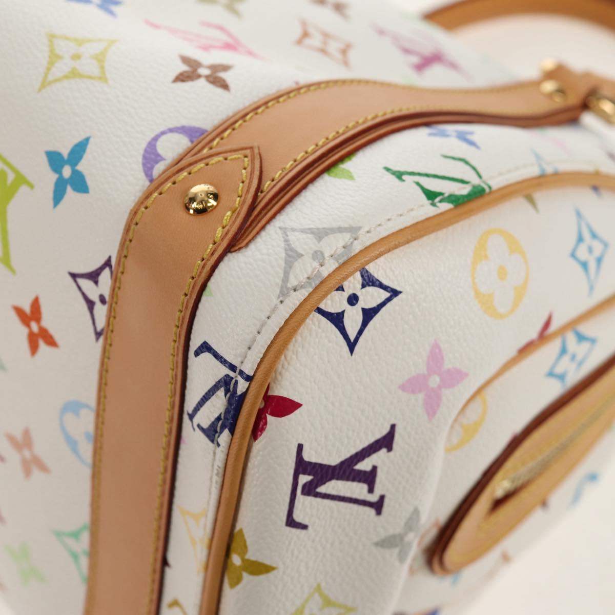 LOUIS VUITTON Monogram Multicolor Priscilla Hand Bag White M40096 Auth 148523M