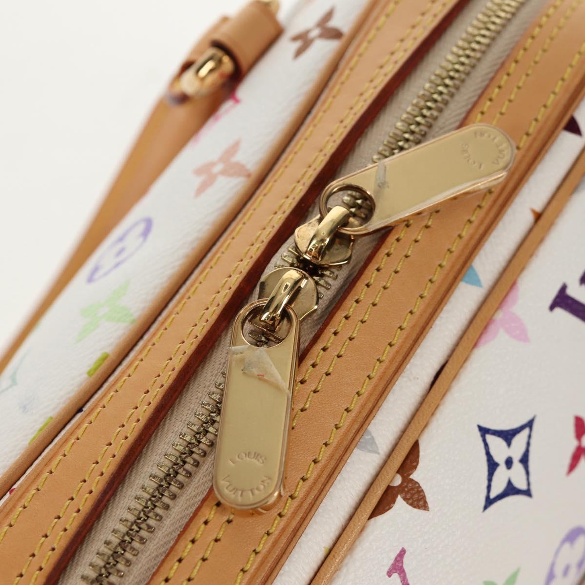 LOUIS VUITTON Monogram Multicolor Priscilla Hand Bag White M40096 Auth 148523SAM