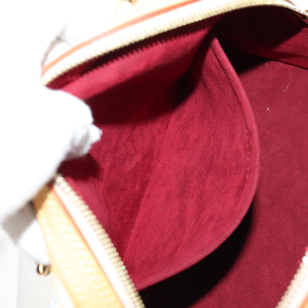 LOUIS VUITTON Monogram Multicolor Priscilla Hand Bag White M40096 Auth 148523M