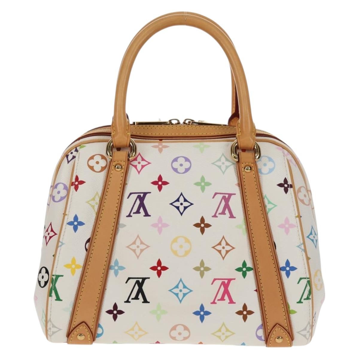 LOUIS VUITTON Monogram Multicolor Priscilla Hand Bag White M40096 Auth 148523M