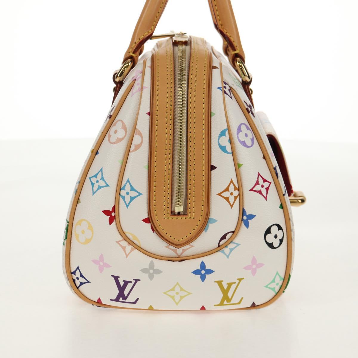 LOUIS VUITTON Monogram Multicolor Priscilla Hand Bag White M40096 Auth 148523M