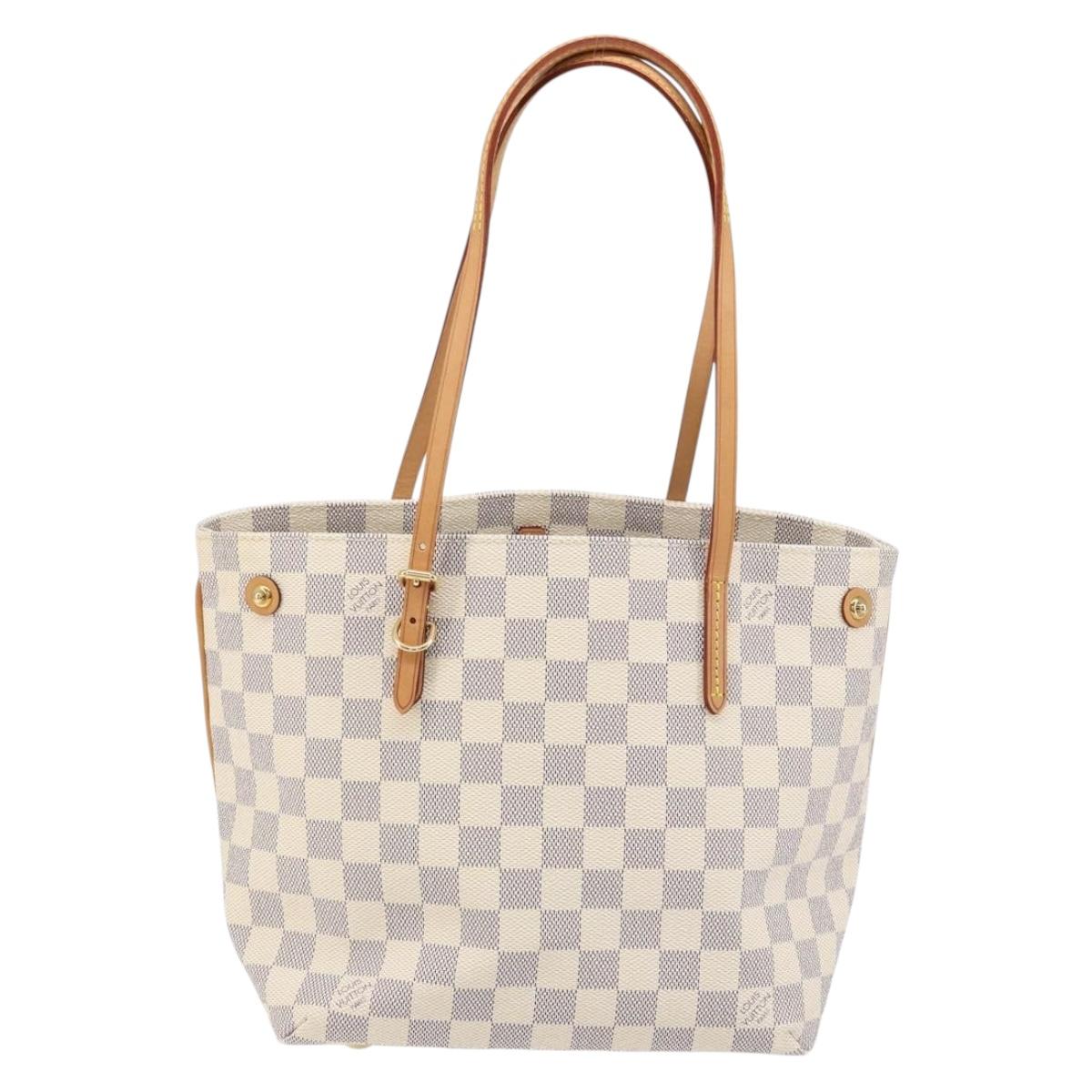 LOUIS VUITTON Damier Azur Cabas PM Tote Bag N41376 LV Auth 148525V