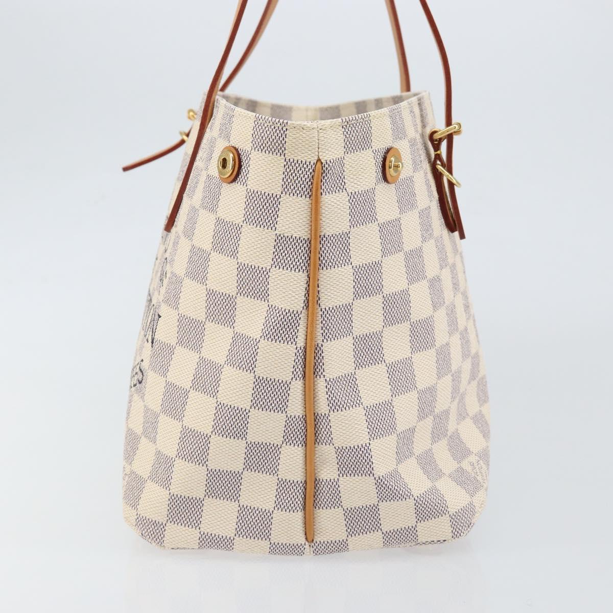 LOUIS VUITTON Damier Azur Cabas PM Tote Bag N41376 LV Auth 148525V