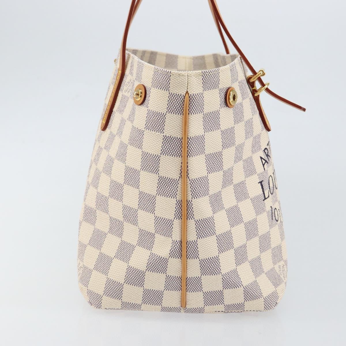 LOUIS VUITTON Damier Azur Cabas PM Tote Bag N41376 LV Auth 148525V