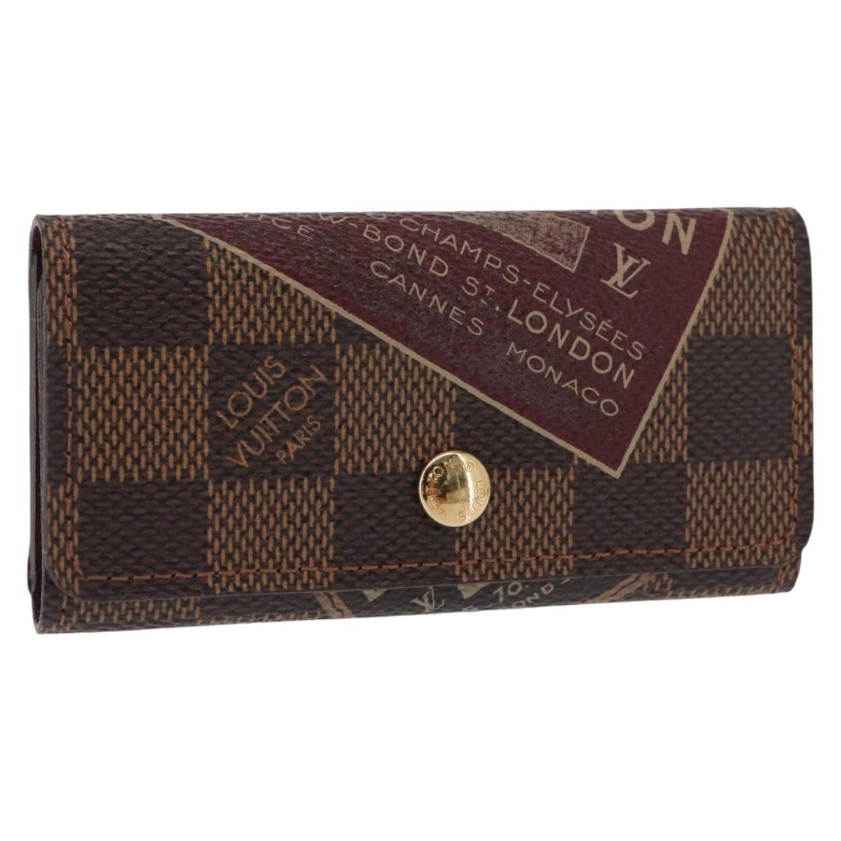 LOUIS VUITTON Damier Ebene Multicles 4 Label collection N63082 LV Auth 148542V