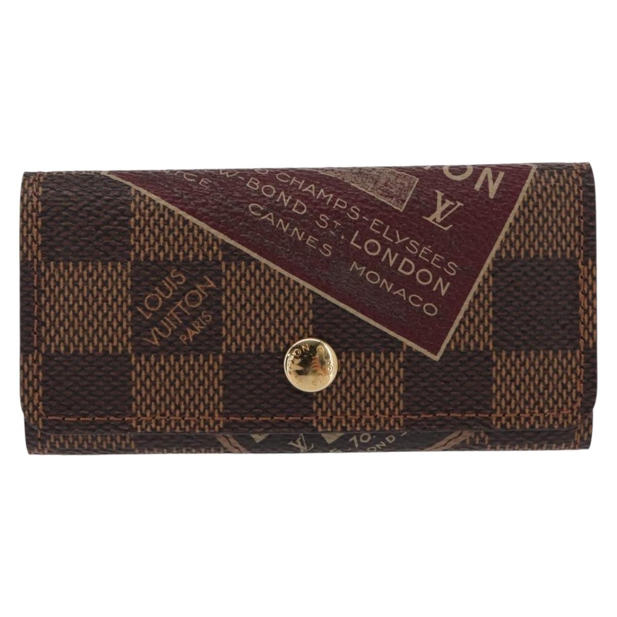 LOUIS VUITTON Damier Ebene Multicles 4 Label collection N63082 LV Auth 148542V