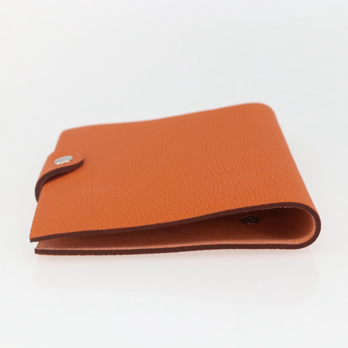 HERMES Note Planner Leather Orange Auth 148559M
