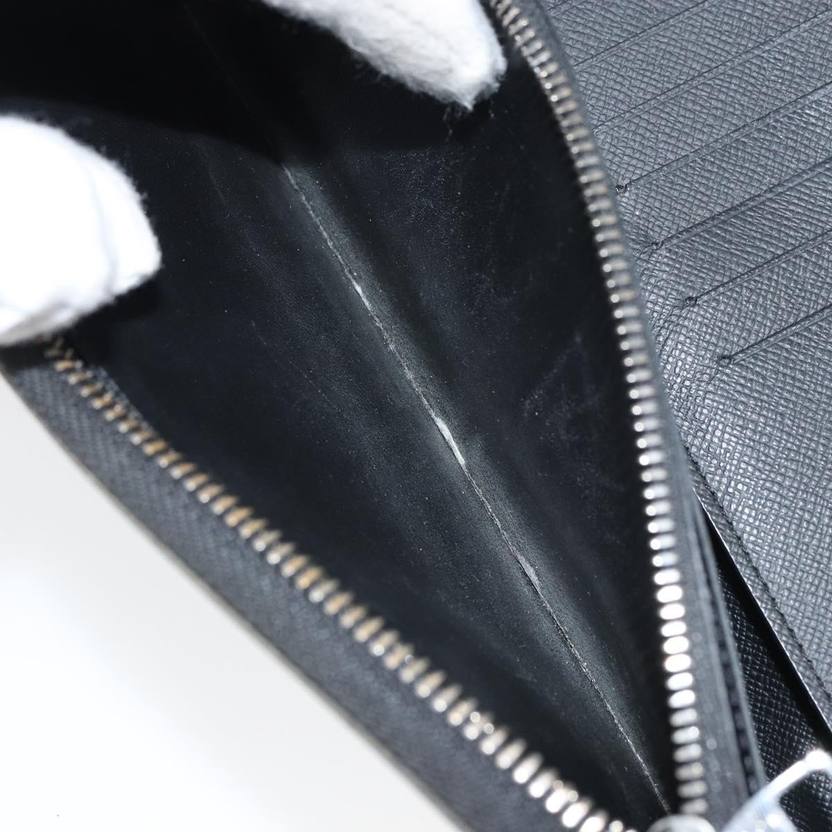 LOUIS VUITTON Monogram Eclipse Zippy Wallet Vertical Wallet M62295 Auth 148576