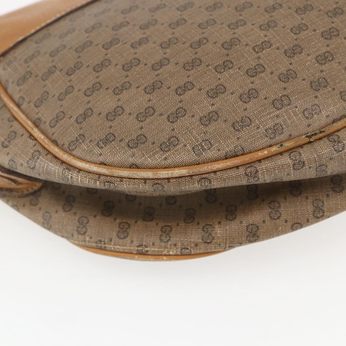 GUCCI Micro GG Supreme Web Sherry Line Bag PVC Beige 001 58 0918 Auth 148581