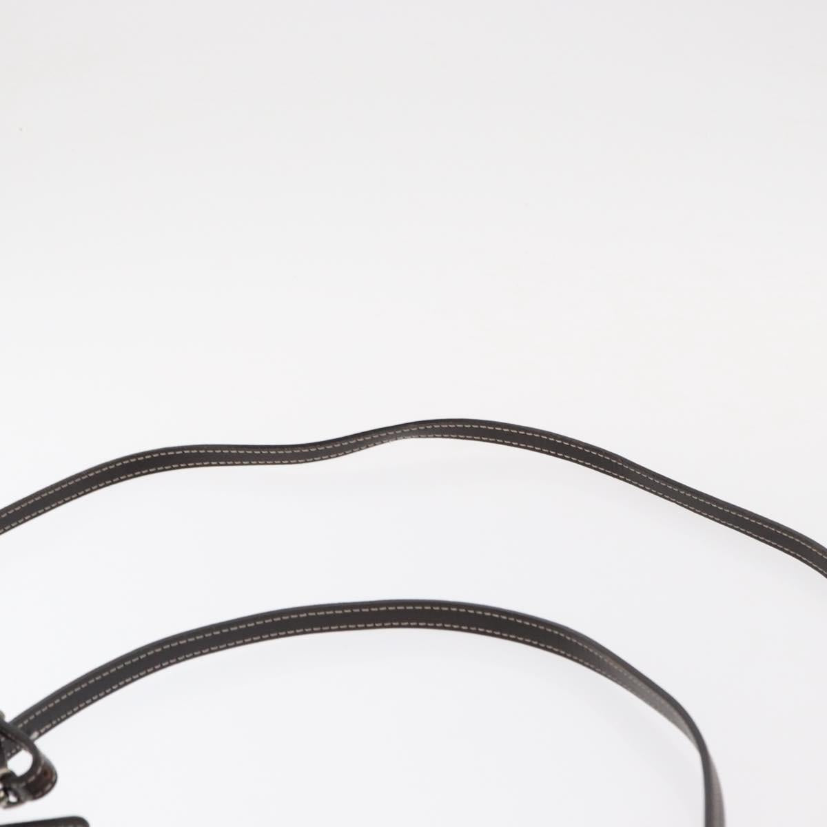 BURBERRY Nova Check Blue Label Pouch Canvas Light Blue Auth 148618